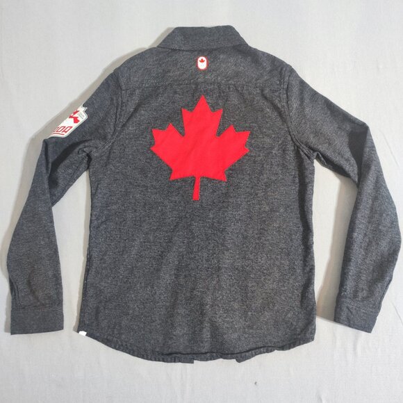 Team Canada button down shirt women's size S grey Olympic Official Outfit - Picture 3 of 11